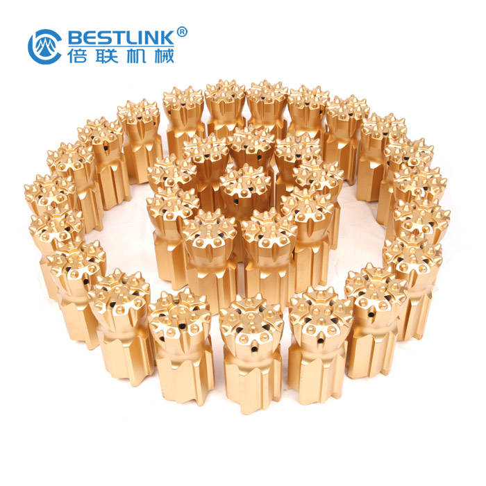 Hard Rock Ballistic Button Bits , Hole Drill Bit With High Drilling Efficiency